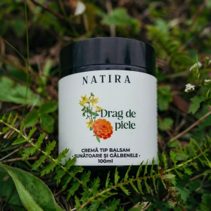 DRAG DE PIELE – Cremă tip balsam cu Sunătoare și Gălbenele
